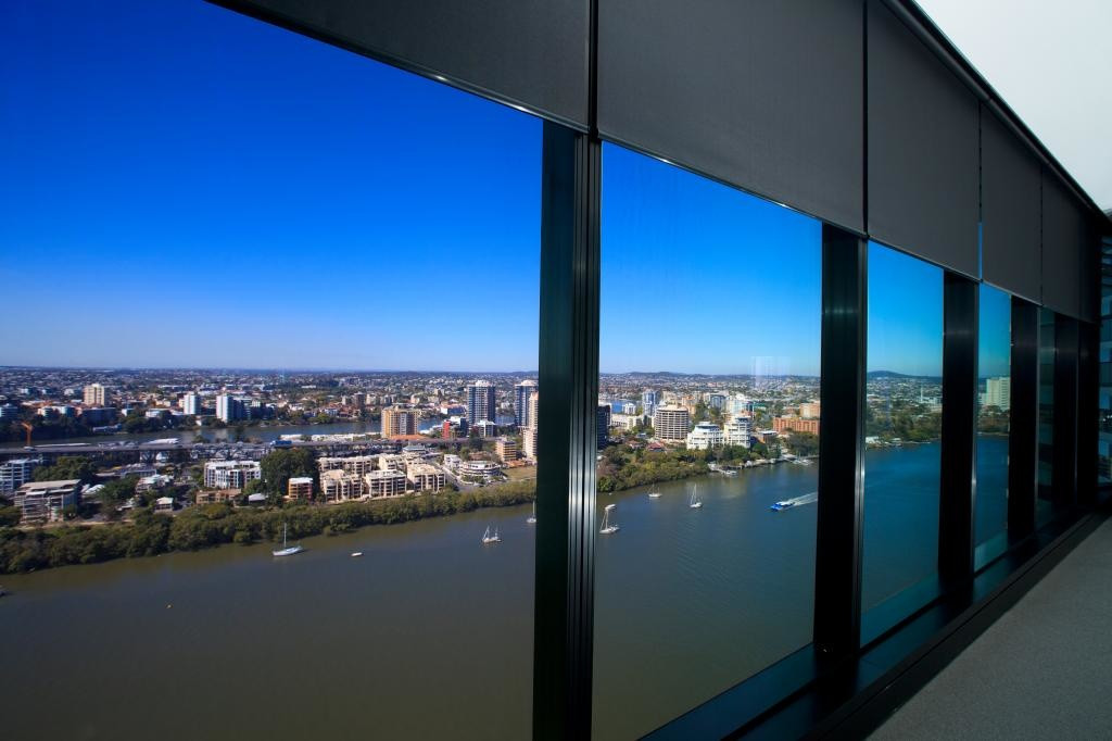Roller blinds at One One One Eagle Street, Brisbane