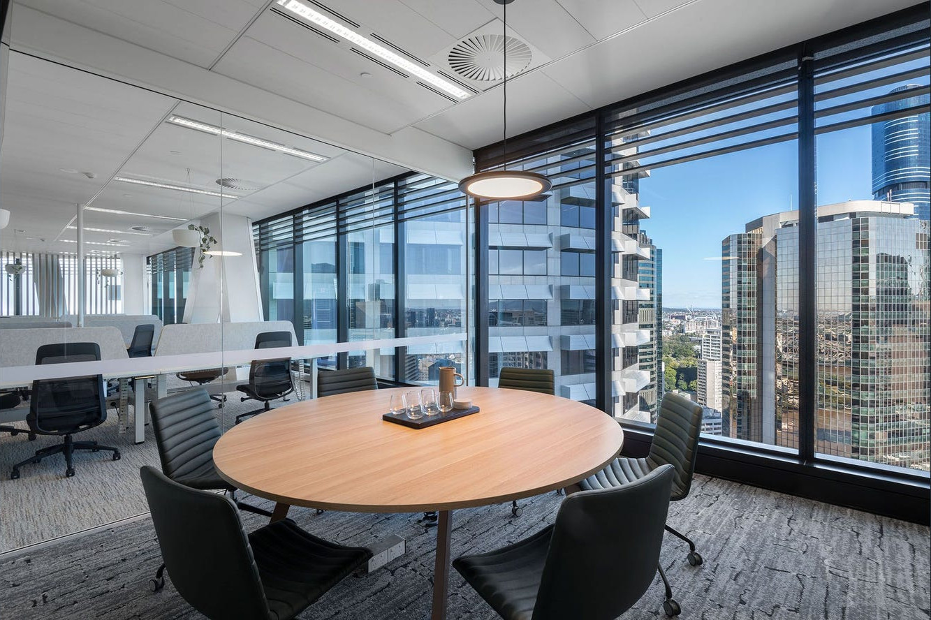 Roller blinds at One One One Eagle Street, Brisbane